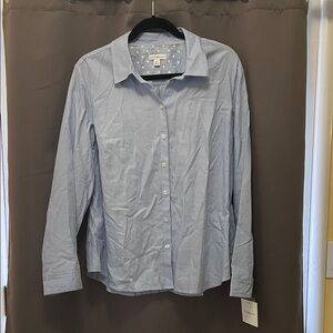 Croft & Barrow Light Blue Casual Button-Down Shirt